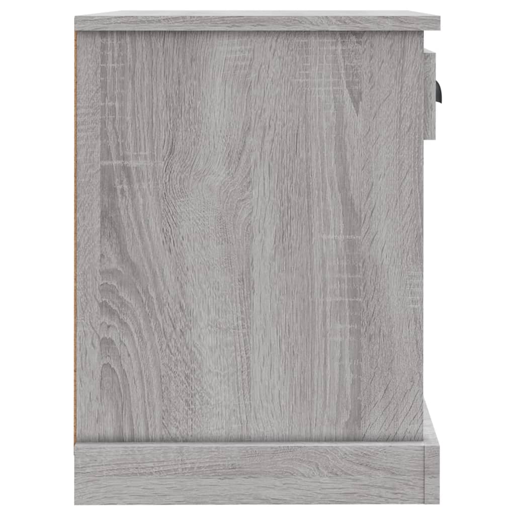 Mesa de cabeceira 43x36x50 cm cinzento sonoma