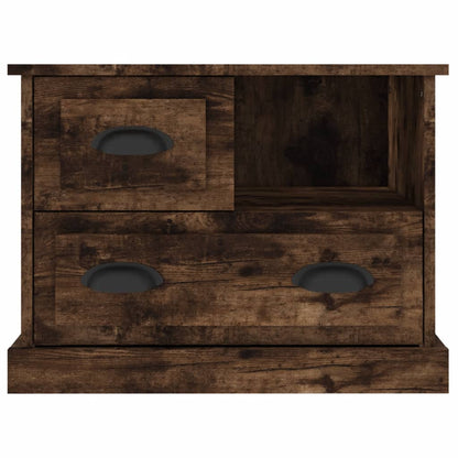 Mesa de cabeceira 60x39x45 cm cor carvalho fumado