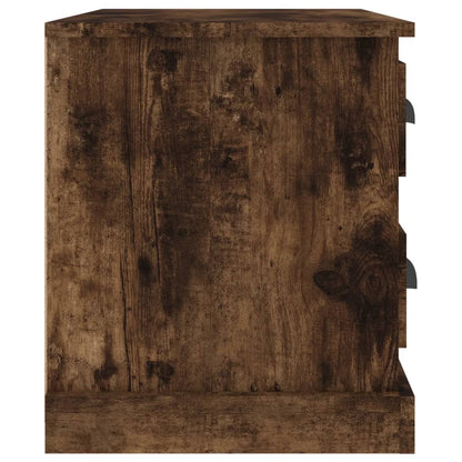Mesa de cabeceira 60x39x45 cm cor carvalho fumado