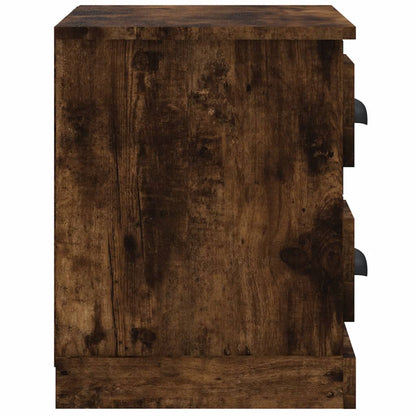Mesa de cabeceira 60x35,5x45 cm cor carvalho fumado