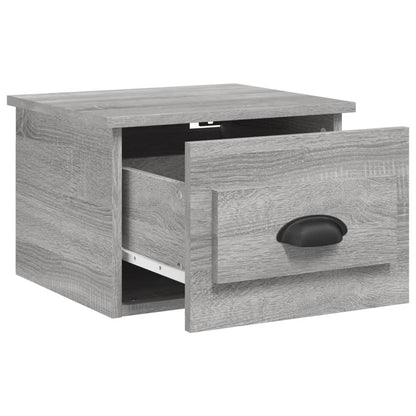 Mesas de cabeceira de parede 2 pcs 41,5x36x28cm cinzento sonoma