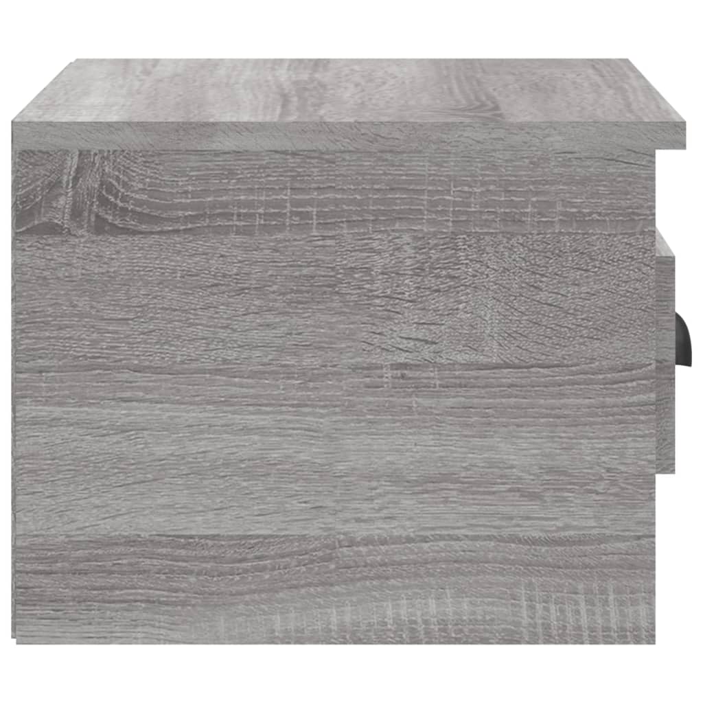 Mesas de cabeceira de parede 2 pcs 41,5x36x28cm cinzento sonoma