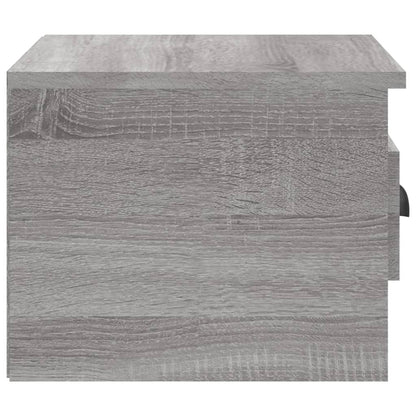 Mesas de cabeceira de parede 2 pcs 41,5x36x28cm cinzento sonoma