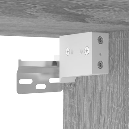 Mesas de cabeceira de parede 2 pcs 41,5x36x28cm cinzento sonoma