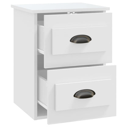 Mesa de cabeceira de parede 41,5x36x53 cm branco