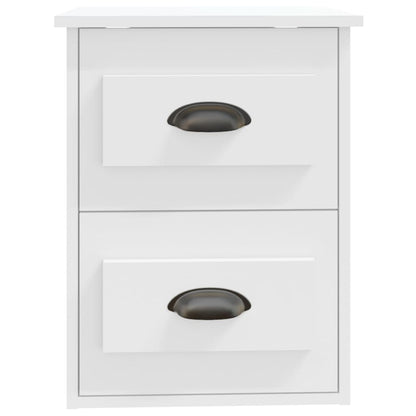 Mesa de cabeceira de parede 41,5x36x53 cm branco