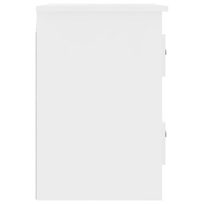 Mesa de cabeceira de parede 41,5x36x53 cm branco