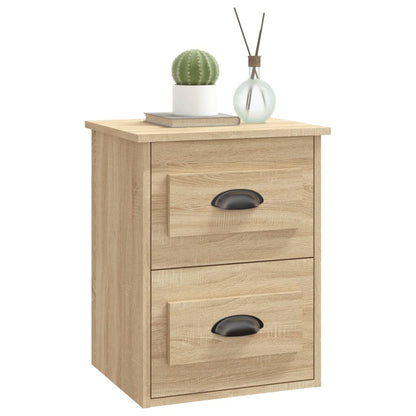Mesa de cabeceira de parede 41,5x36x53 cm carvalho sonoma