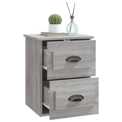 Mesa de cabeceira de parede 41,5x36x53 cm cinzento sonoma
