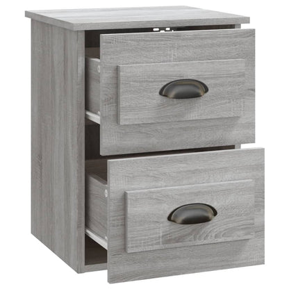 Mesa de cabeceira de parede 41,5x36x53 cm cinzento sonoma