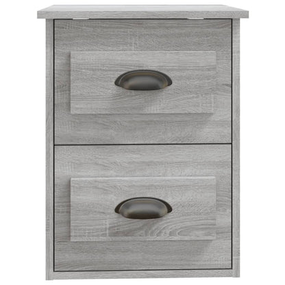 Mesa de cabeceira de parede 41,5x36x53 cm cinzento sonoma