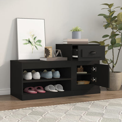 Sapateira 100x42x60 cm derivados de madeira preto