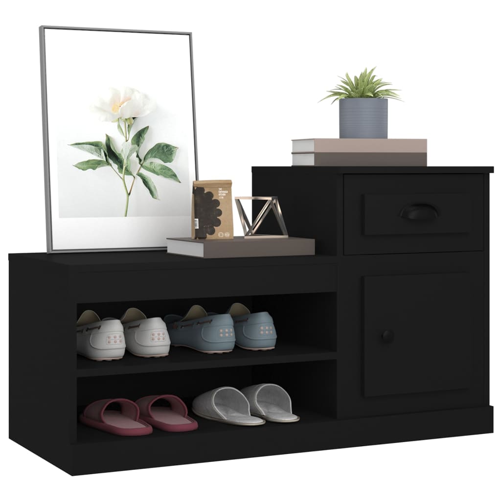 Sapateira 100x42x60 cm derivados de madeira preto