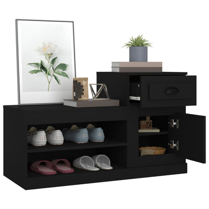 Sapateira 100x42x60 cm derivados de madeira preto