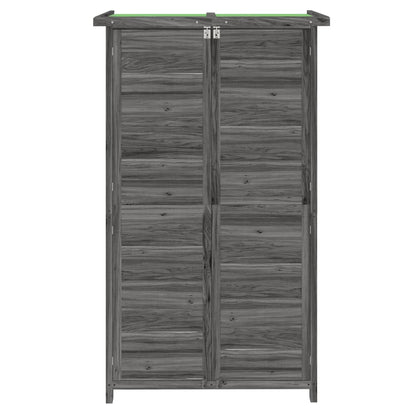 Abrigo p/ ferramentas jardim 83x57x140 cm pinho maciço cinzento
