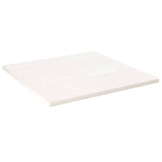 Tampo de mesa quadrado 70x70x2,5 cm pinho maciço branco