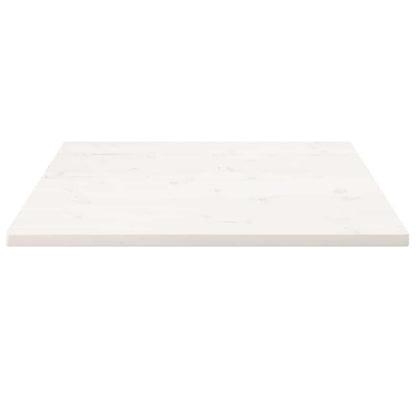 Tampo de mesa quadrado 70x70x2,5 cm pinho maciço branco