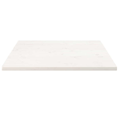Tampo de mesa quadrado 80x80x2,5 cm pinho maciço branco