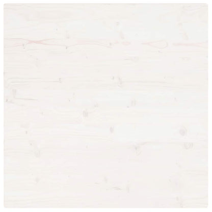 Tampo de mesa quadrado 80x80x2,5 cm pinho maciço branco