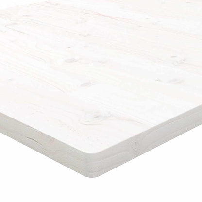 Tampo de mesa quadrado 80x80x2,5 cm pinho maciço branco