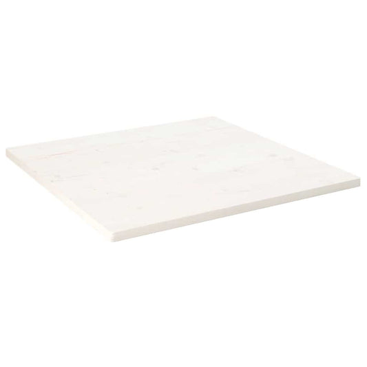 Tampo de mesa quadrado 90x90x2,5 cm pinho maciço branco