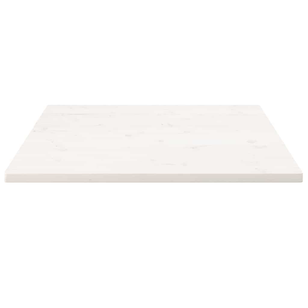 Tampo de mesa quadrado 90x90x2,5 cm pinho maciço branco
