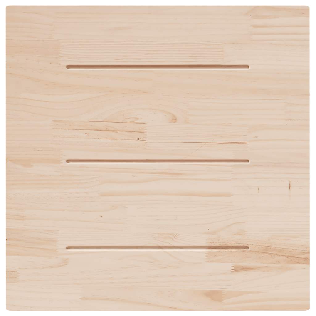 Tampo de mesa quadrado 90x90x2,5 cm pinho maciço branco