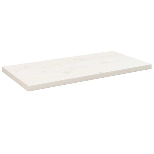 Tampo de mesa retangular 80x40x2,5 cm pinho maciço branco