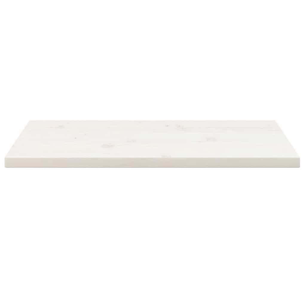 Tampo de mesa retangular 80x40x2,5 cm pinho maciço branco