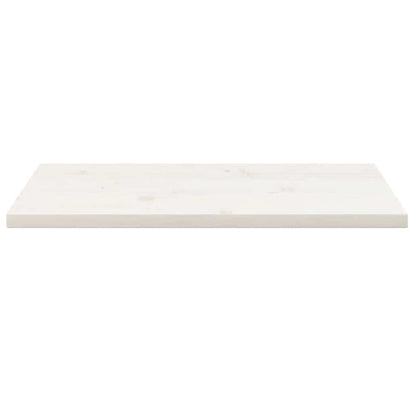 Tampo de mesa retangular 80x40x2,5 cm pinho maciço branco