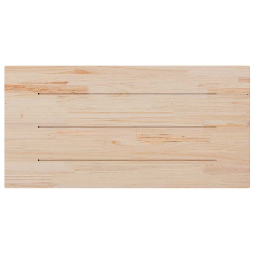 Tampo de mesa retangular 80x40x2,5 cm pinho maciço branco
