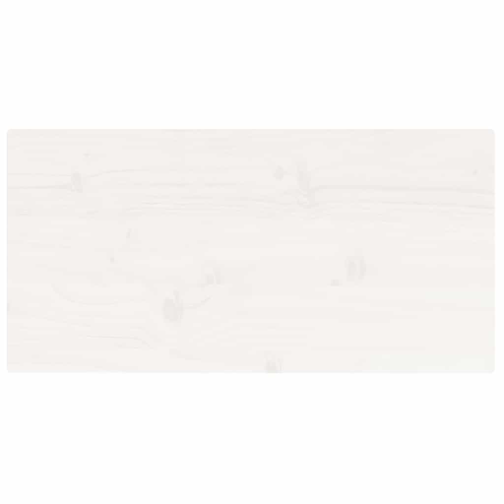 Tampo de mesa retangular 80x40x2,5 cm pinho maciço branco
