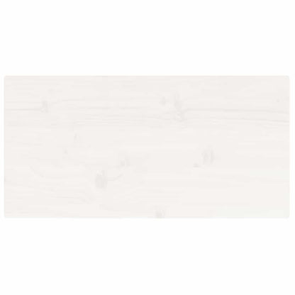 Tampo de mesa retangular 80x40x2,5 cm pinho maciço branco