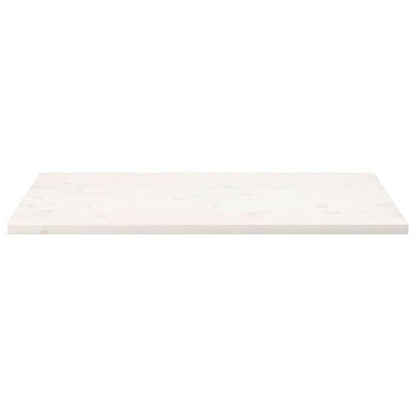 Tampo de mesa retangular 100x50x2,5 cm pinho maciço branco