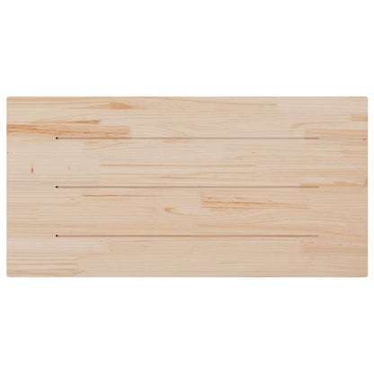 Tampo de mesa retangular 110x55x2,5 cm pinho maciço branco
