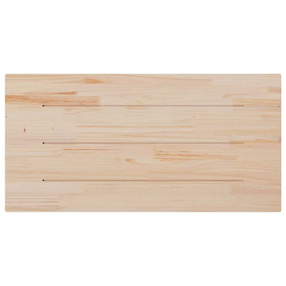 Tampo de mesa retangular 100x60x2,5 cm pinho maciço
