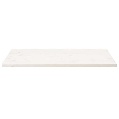 Tampo de mesa retangular 100x60x2,5 cm pinho maciço branco