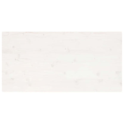 Tampo de mesa retangular 100x60x2,5 cm pinho maciço branco