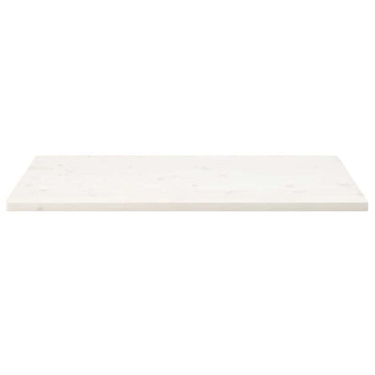 Tampo de mesa retangular 110x60x2,5 cm pinho maciço branco