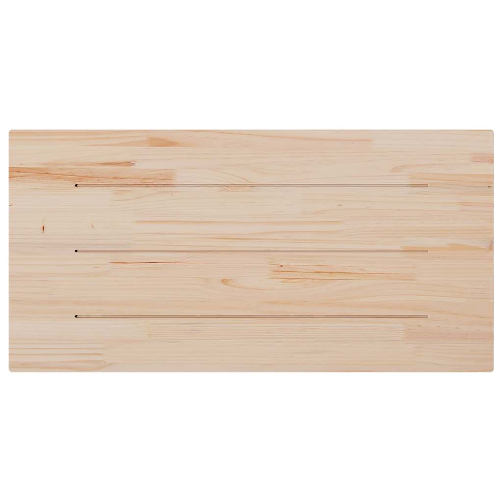 Tampo de mesa retangular 110x60x2,5 cm pinho maciço branco