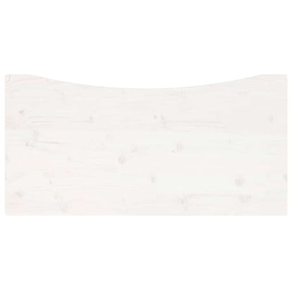 Tampo de secretária 100x50x2,5 cm pinho maciço branco