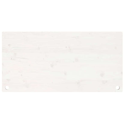 Tampo de secretária 110x55x2,5 cm pinho maciço branco