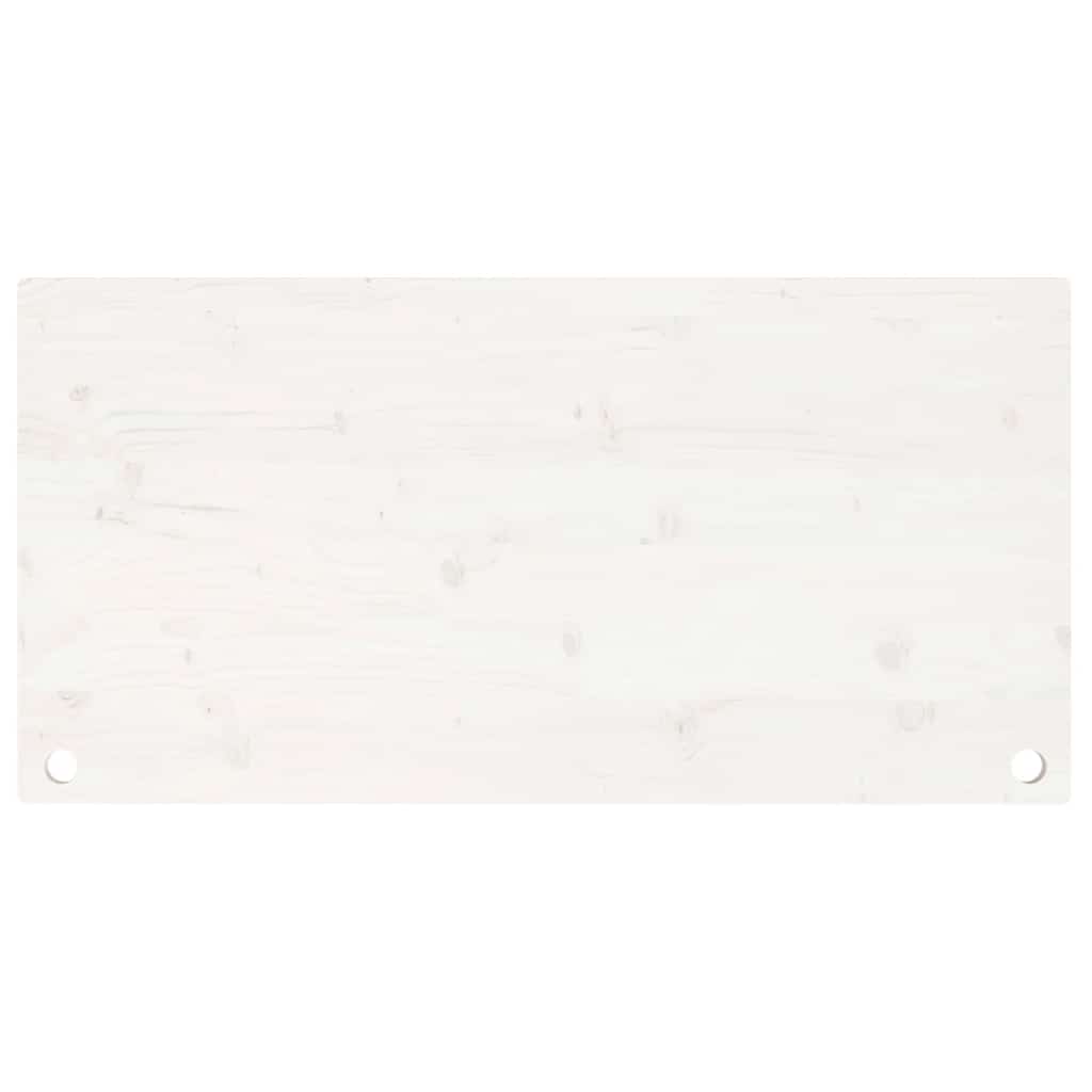 Tampo de secretária 110x60x2,5 cm pinho maciço branco