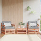 Cadeiras de jardim c/ almofadões 2pcs madeira de douglas maciça