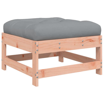 Apoios de pés jardim c/ almofadões 2pcs madeira douglas maciça