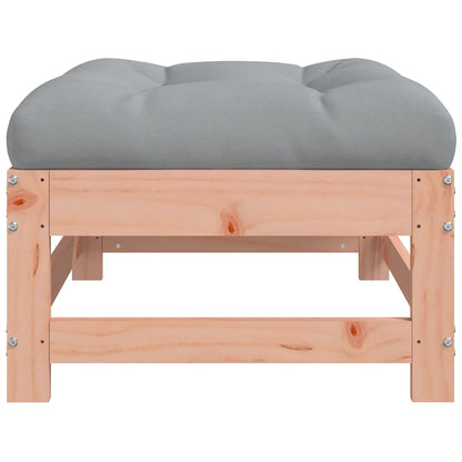 Apoios de pés jardim c/ almofadões 2pcs madeira douglas maciça