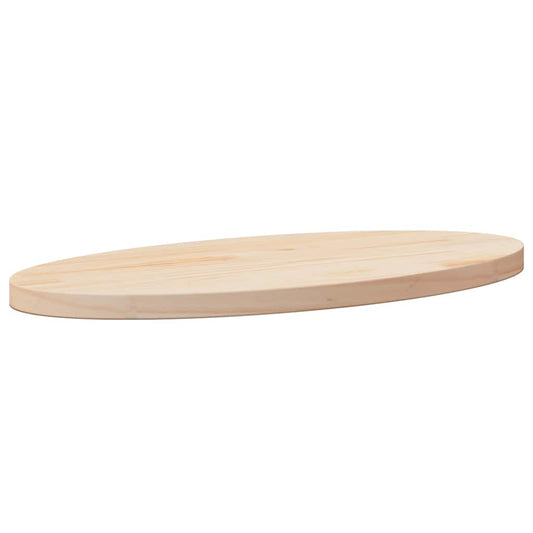 Tampo de mesa oval 60x30x2,5 cm madeira de pinho maciça