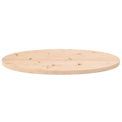 Tampo de mesa 70x35x2,5 cm madeira maciça pinho oval