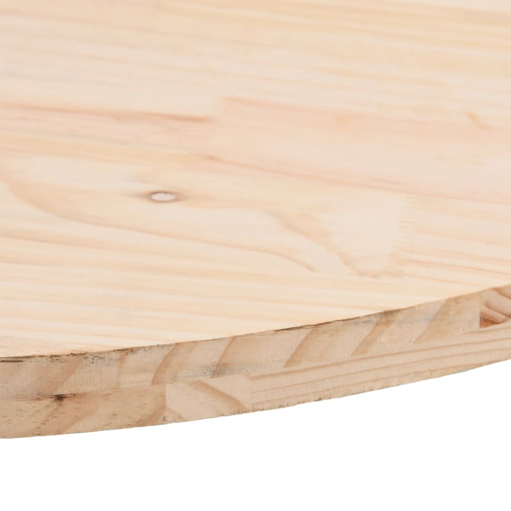 Tampo de mesa 70x35x2,5 cm madeira maciça pinho oval