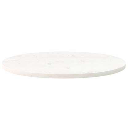 Tampo de mesa oval 70x35x2,5 cm pinho maciço branco